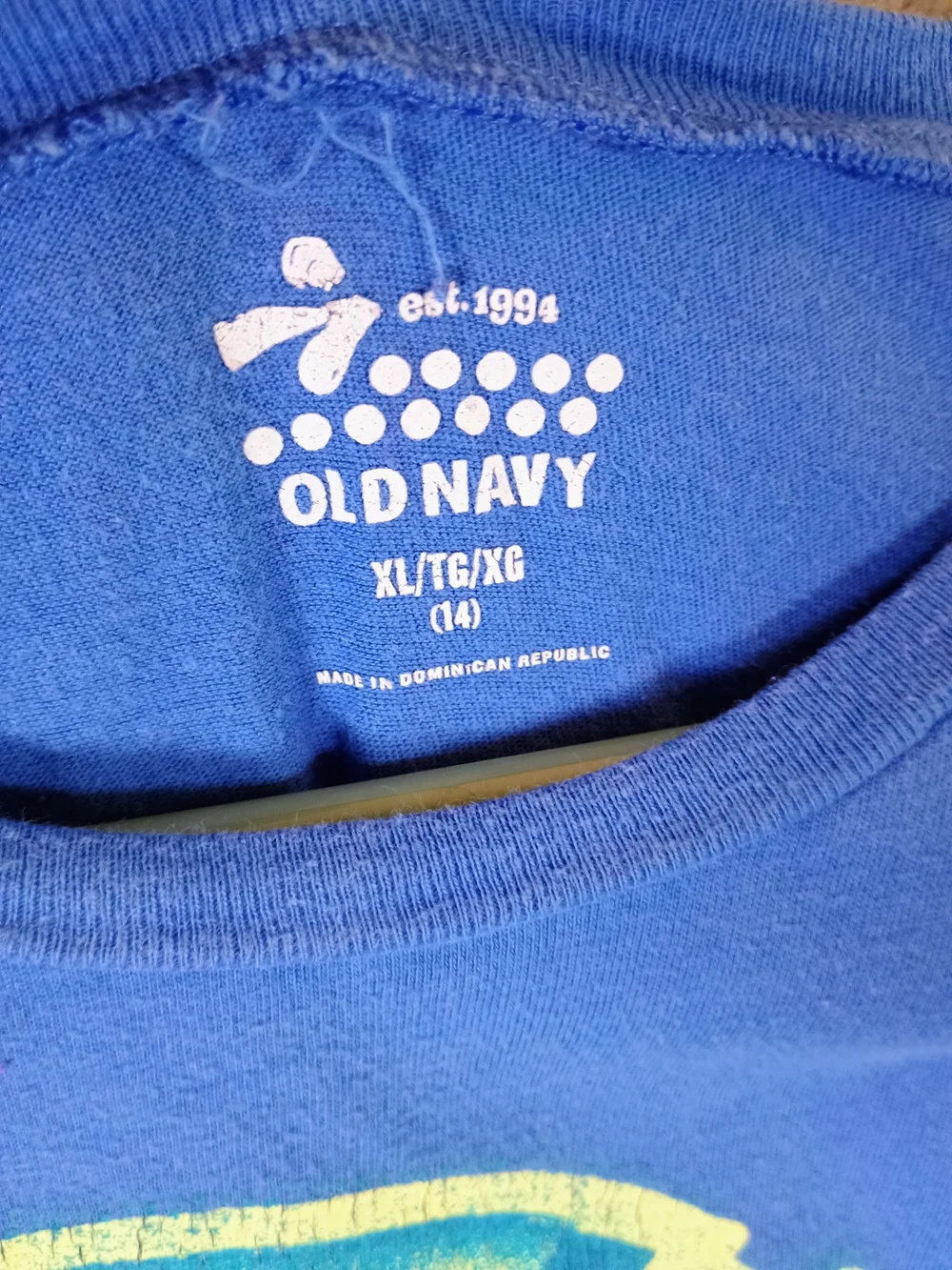 Old Navy Blue Graphic Crewneck Tee 14/16